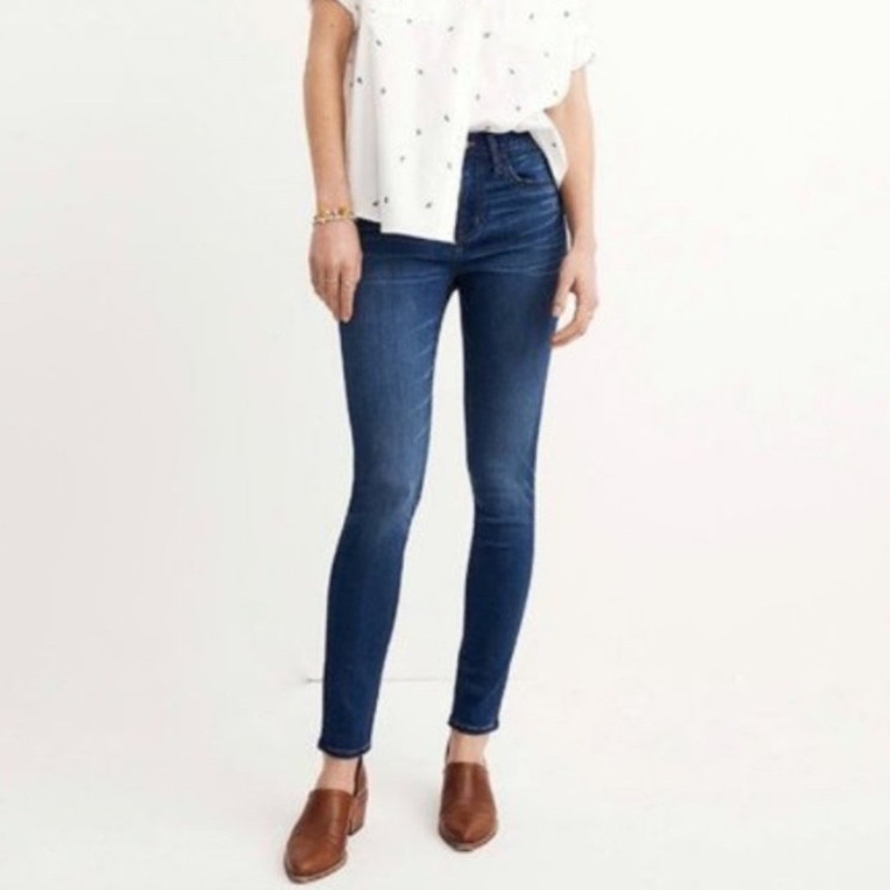 Madewell Roadtripper skinny jeans high rise waist dark wash denim size 29